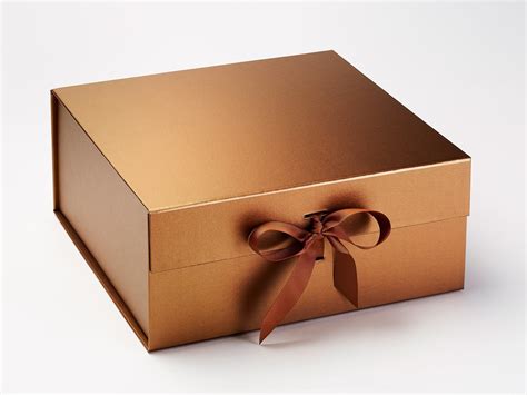 Metallic Copper Gift Box 